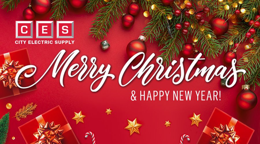 City Electric Supply would like to take this opportunity to say thank you for all the support that you have given us throughout 2021.  We sincerely wish you and your family a very Happy Christmas and a prosperous New Year and look forward to working with you in 2022.