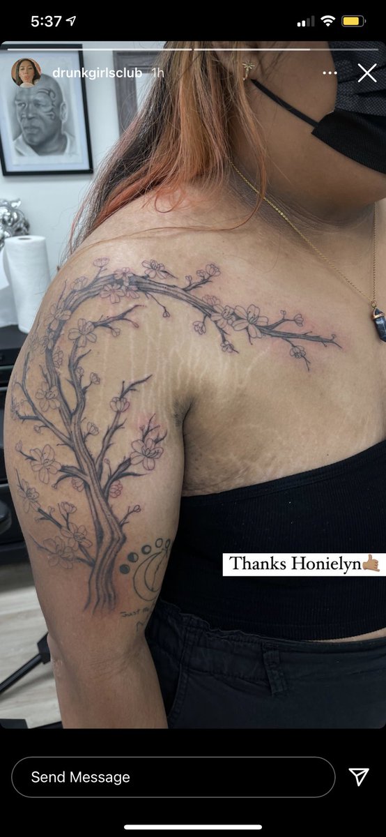 starrymaia's tweet photo. besties i got a new tattoo today 😳 here’s to the official start of my right arm sleeve https://t.co/eam3RwCeo3