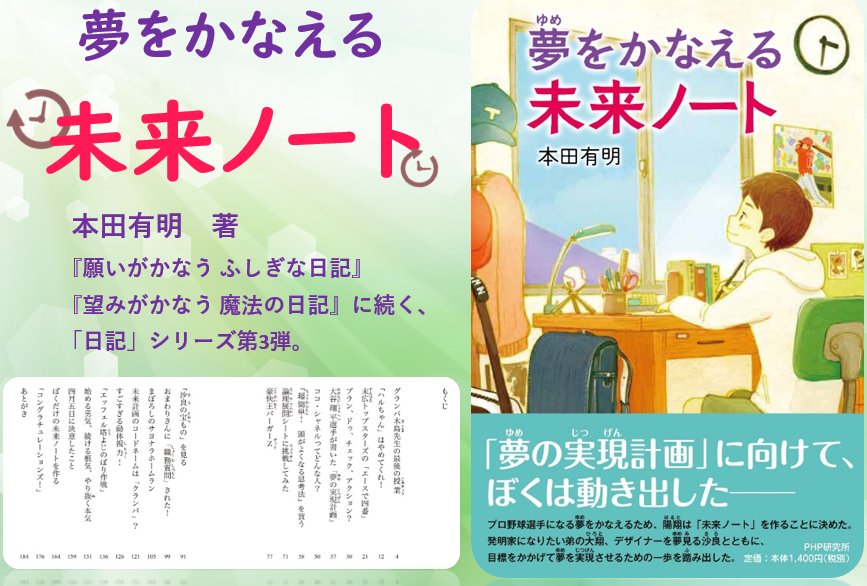 Php児童書出版部 おはようございます 22年に実現させたい夢はありますか 夢をかなえる未来ノート 本田有明 皆様の22年が充実したものになりますように T Co Vvysqdd8kj Twitter