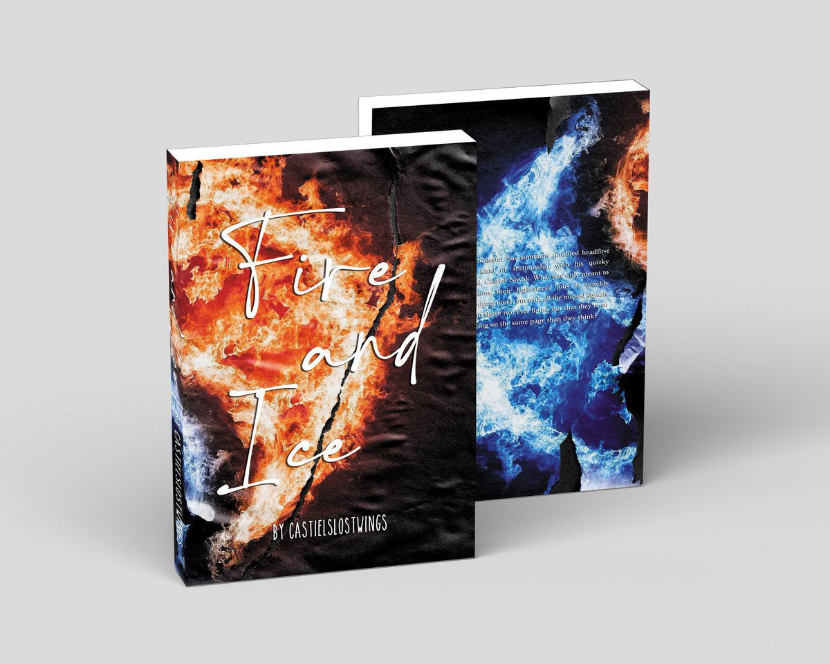 caslostwings's tweet photo. The absolutely amazing and inimitable @chaotic_dean  has given me the GREATEST gift😭
"Fire &amp; Ice" is now available on Lulu if anyone wants a huggable copy😍💚💙🔥🧊
Includes this incredible cover art, full 190k word story+timestamp, &amp; all the edits/art in the original.
Details⬇️ https://t.co/rHRMRHXnWe