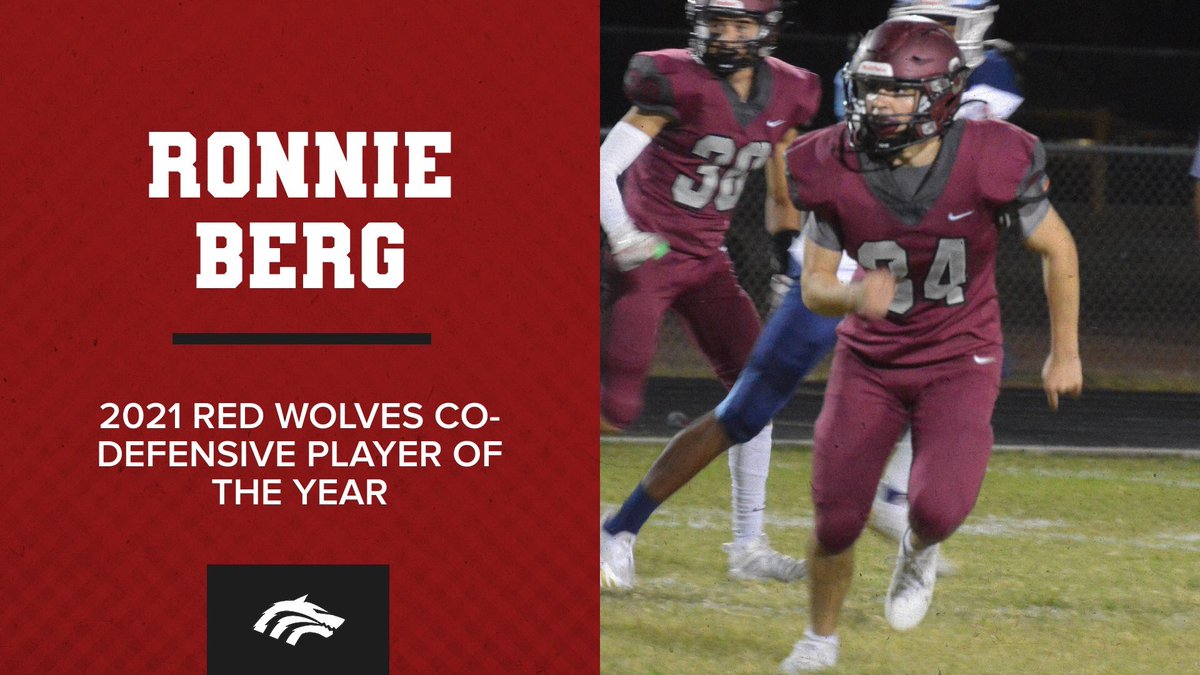 FB_RedWolves's tweet photo. Your 2021 Red Wolves Co-Defensive POY are @RonnieBergzz and @JHandlong 🔥🔥🔥 Congrats and well deserved!! #TeamAwards #RedWolvesFootball 🐺🏈 https://t.co/F7jcyYHAtM