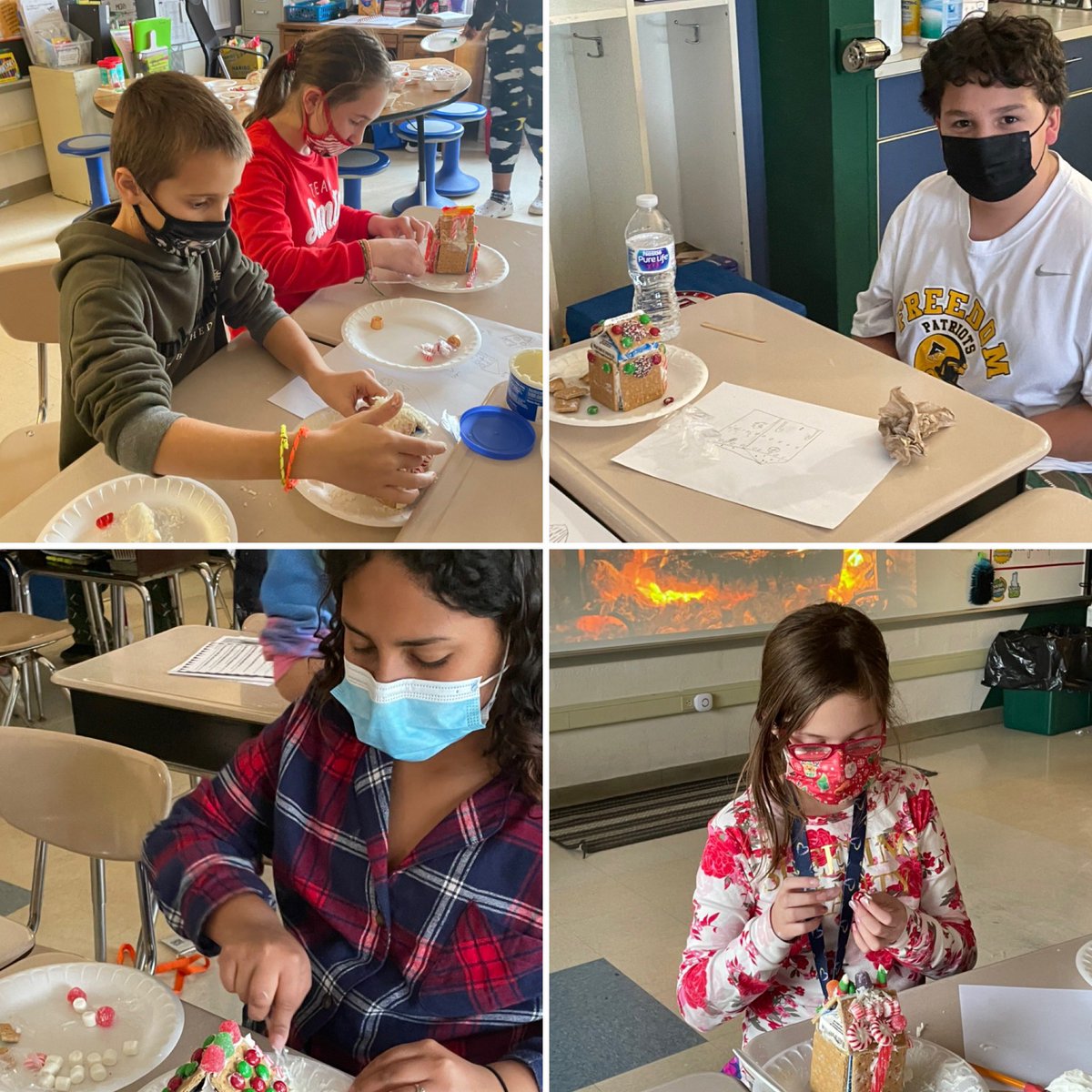 BASD_MrsCorrell's tweet photo. December isn’t over until you make gingerbread houses. One of my favorite activities every year!  @GovernorWolf #ignite @BethlehemAreaSD #creativityforthewin https://t.co/bGi8FW7BXH