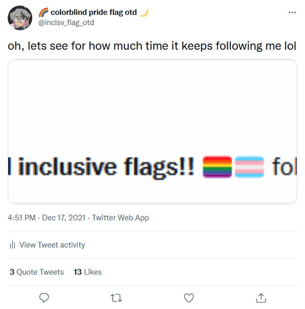 I want to make an apology to the person who owns this account because i've used the wrong pronouns to reference this person (idk which pronouns this person uses, because i'm blocked by this account right now)