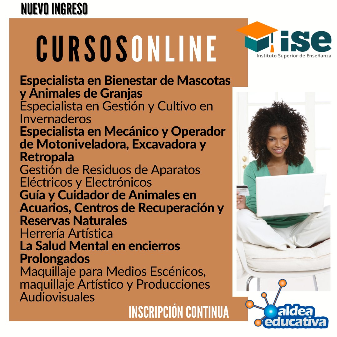 📣ATENCIÓN!
𝐒𝐞 𝐞𝐱𝐭𝐢𝐞𝐧𝐝𝐞 𝐥𝐚 𝐩𝐫𝐨𝐦𝐨  𝟮𝘅𝟭 en cursos #promonavideña

✔️Tenes mas de 150 cursos y con una amplia variedad para elegir.

👉ɪɴɢʀᴇꜱᴀ ᴀ ɴᴜᴇꜱᴛʀᴀ ᴡᴇʙ ᴡᴡᴡ.ᴀʟᴅᴇᴀᴇᴅᴜᴄᴀᴛɪᴠᴀ.ᴀɢ
y conoce todos los cursos!