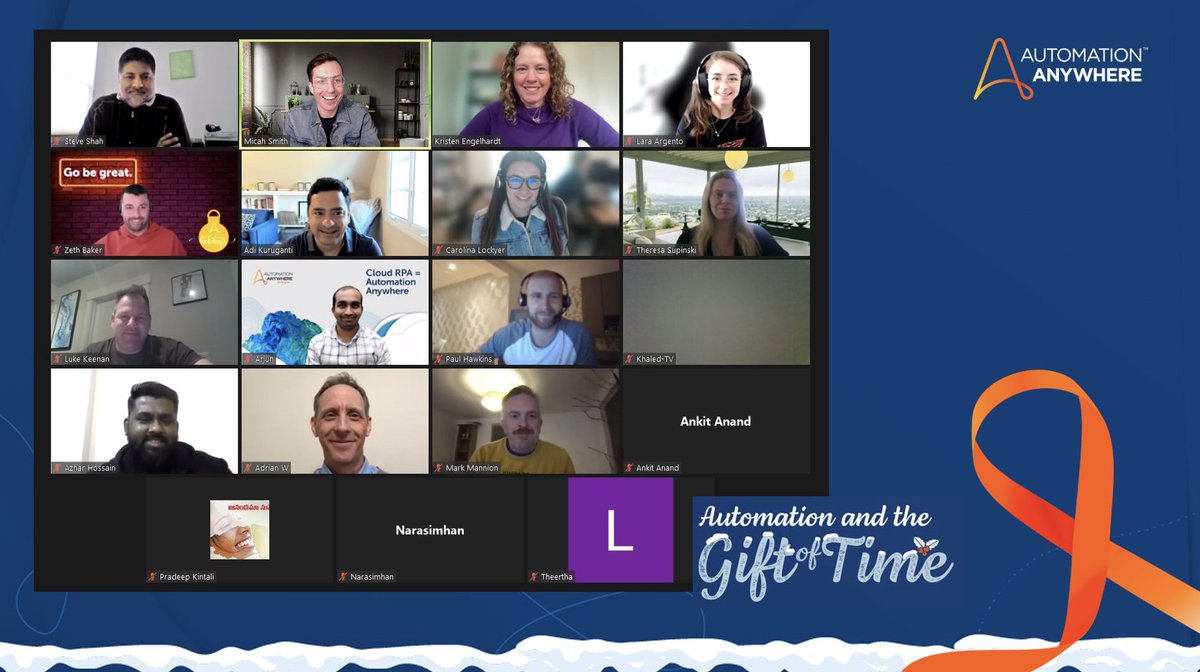 In this season of gratitude, I am so thankful for the gift of time this week from our <a href="/AutomationAnywh/">Automation Anywhere</a>  Partners and Community A-Listers. Thank you for kicking off our Customer &amp; Partner Listening Tour with your time, energy and input. #trust #innovation #automation
