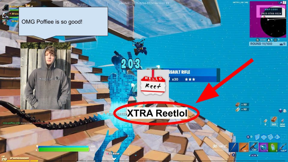 Let You (A fortnite montage featuring professional player/millionaire xtrta reet lol)🤑💸

youtu.be/J8EAjgQzbXM