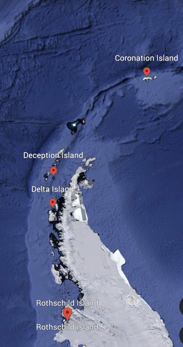 SapientSage22's tweet photo. #Antarctica has some interesting islands with very peculiar names!
#CoronationIsland
#DeltaIsland
#DeceptionIsland
#RothschildIsland https://t.co/2FNfOU4f9H