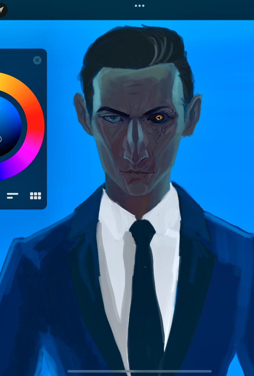 DehydratedSam's tweet image. If anyone has any references for blue light on a dark blue fabric hmu because I’m struggling
#silco #WIP #Procreate #Reference