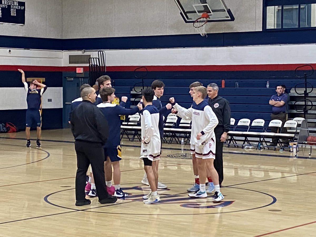 Bow Basketball with a double overtime 75-65 road win against Plymouth