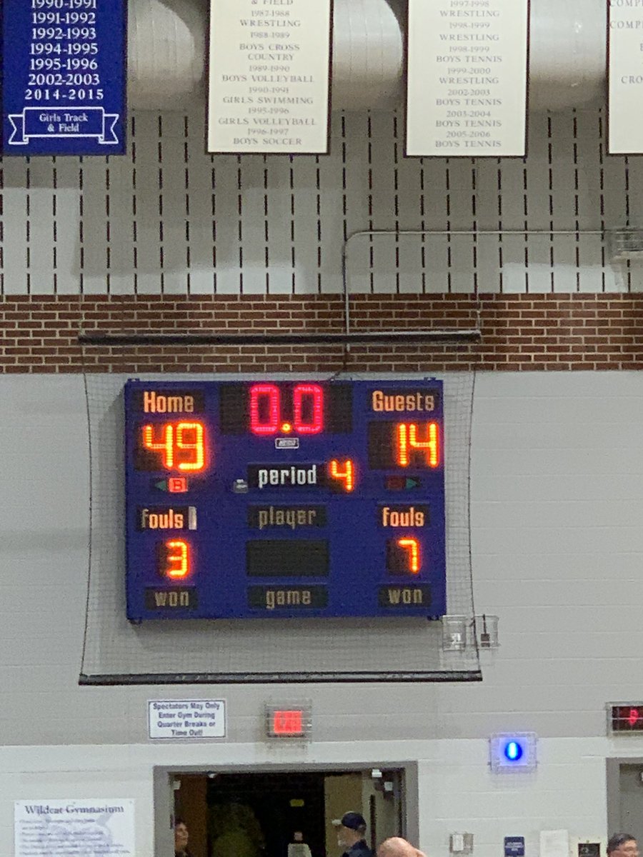DTGirlsBBall's tweet photo. The Lady Wildcats get the 49-14 over Northeastern. The Lady Wildcats return to the floor tomorrow night against Donegal game time is it for 6 and 7:30. Great night tonight with our first two honorary Lady Wildcat ball girls. @YAscores @JeffReinhart77 #wildcatnation #pagirlshoops https://t.co/kcJHzrWPMq
