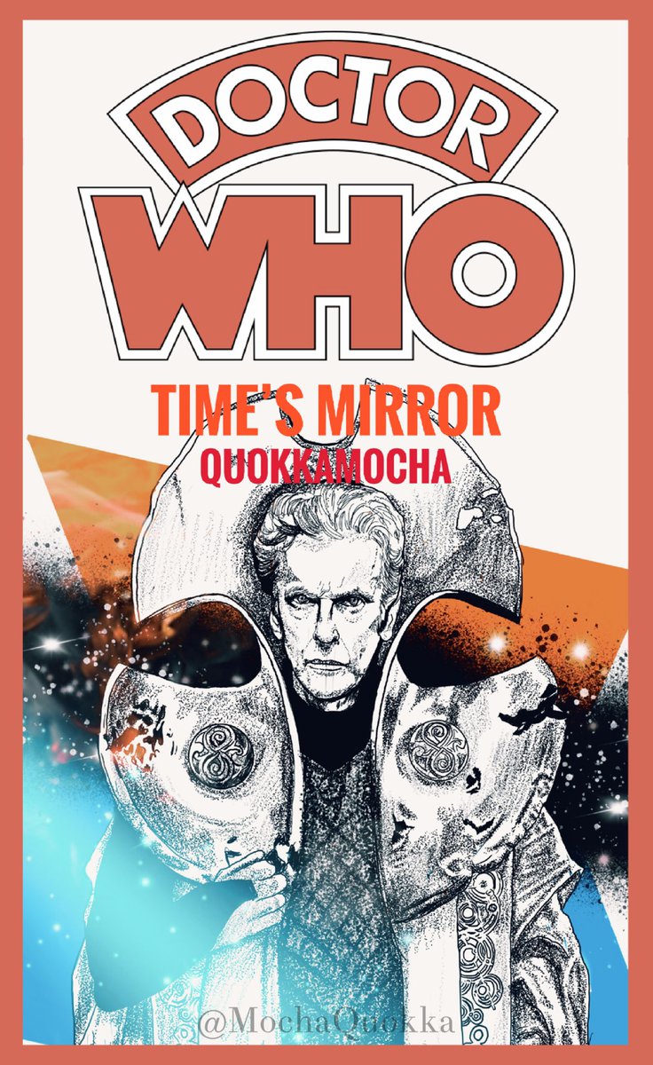 MochaQuokka's tweet photo. Can’t sleep again so finished off my Chris Achilleos style Target cover for my story Time’s Mirror. https://t.co/oQqDIYTqkr

#fanart #DoctorWho #digitalart #Procreate #Photoshop #TargetNovels #fanfic #fanfiction #writing #ao3 #TwelfthDoctor https://t.co/HVWel4eQbM