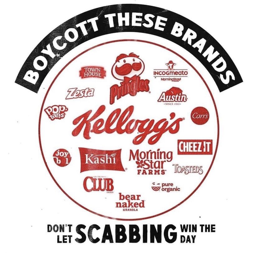 Solidarity with the Kelloggs workers ✊🏾✊🏾✊🏾 #KellogsStrike