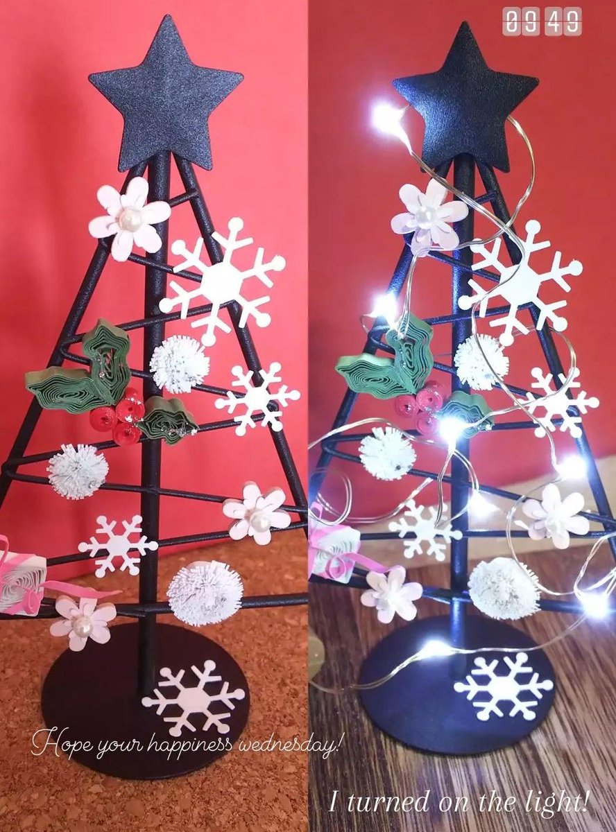 ponko345's tweet photo. シンプルな可愛いツリー🎄を作りたくてトライ。どうかな?見てくれた方々が癒されますように!
#minichristmastree #ミニクリスマスツリー https://t.co/xqRUa7sb1U