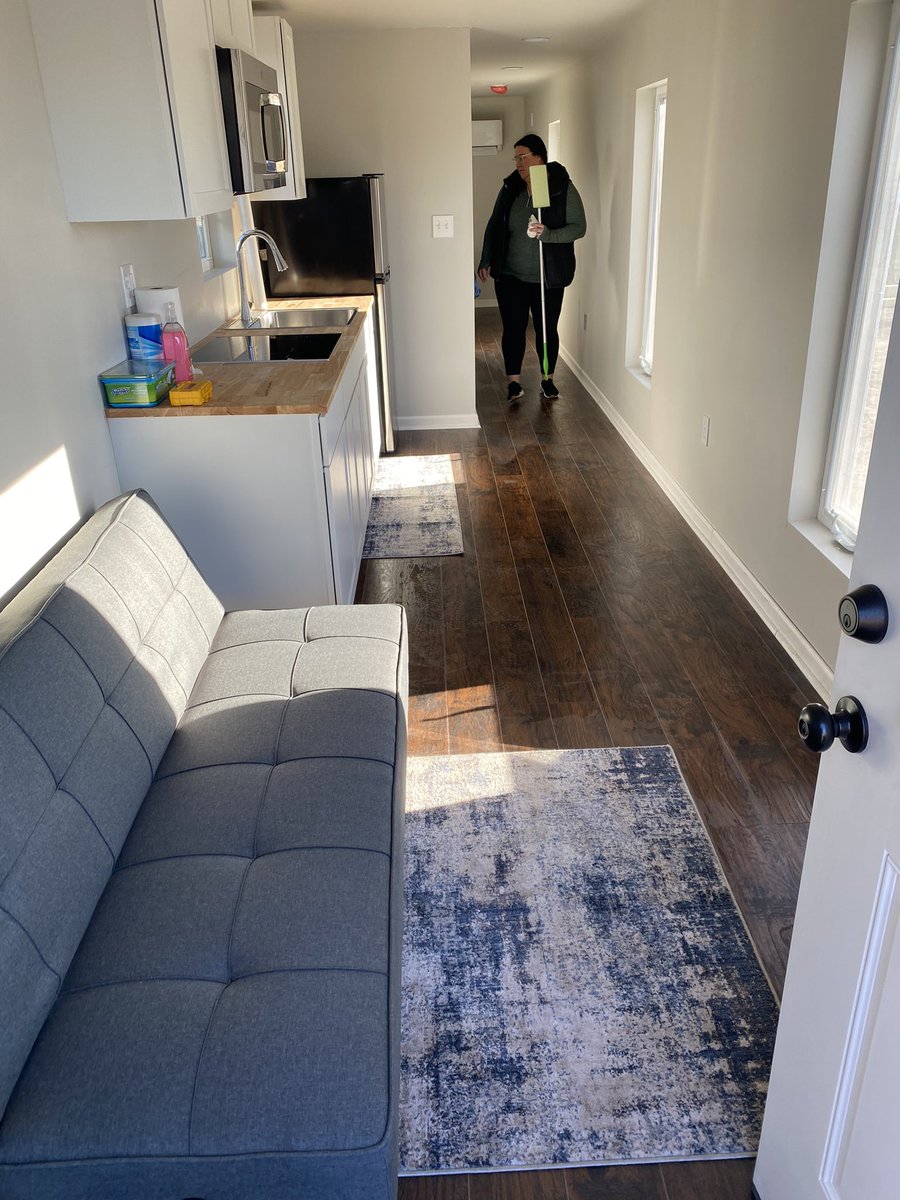 LandBetterment's tweet photo. First ever EKO Village of Hope!  Four homes in four days installed. The stories of our tenants will bring tears to your eyes as it did ours. Words can not express what we are experiencing in Dawson Springs, KY #operationekochristmas https://t.co/bXwVgdjOIB