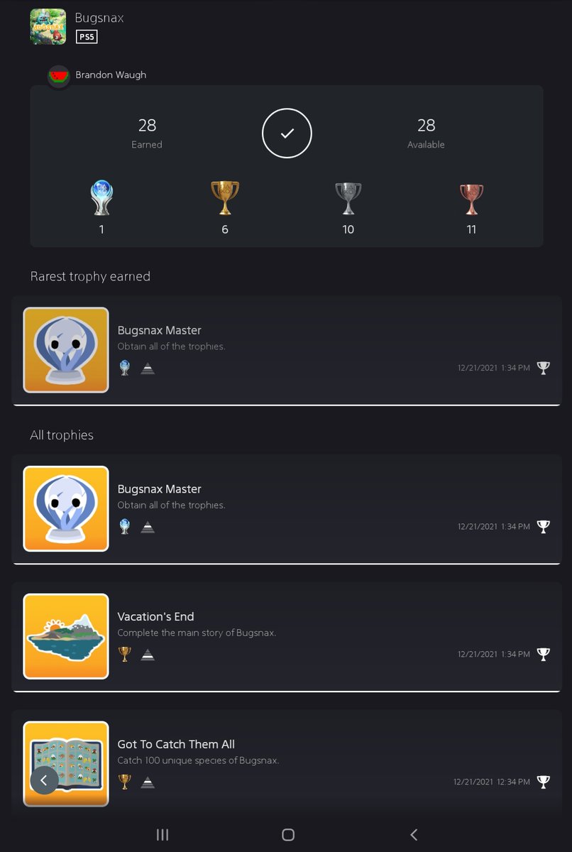 Waughtermelon72's tweet photo. Only my 2nd platinum, what a fun (albeit short) game! https://t.co/UGrHkBRqQ7