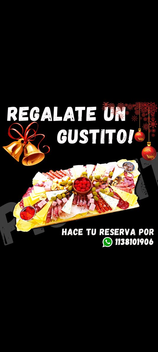 tablitapas's tweet photo. Pedí tu picada para noche buena ..festeja a lo grande date un Gustito, seguinos en Instagram @tablitapas .. mándanos WhatsApp al 1138101906 https://t.co/mkuqySH5nX