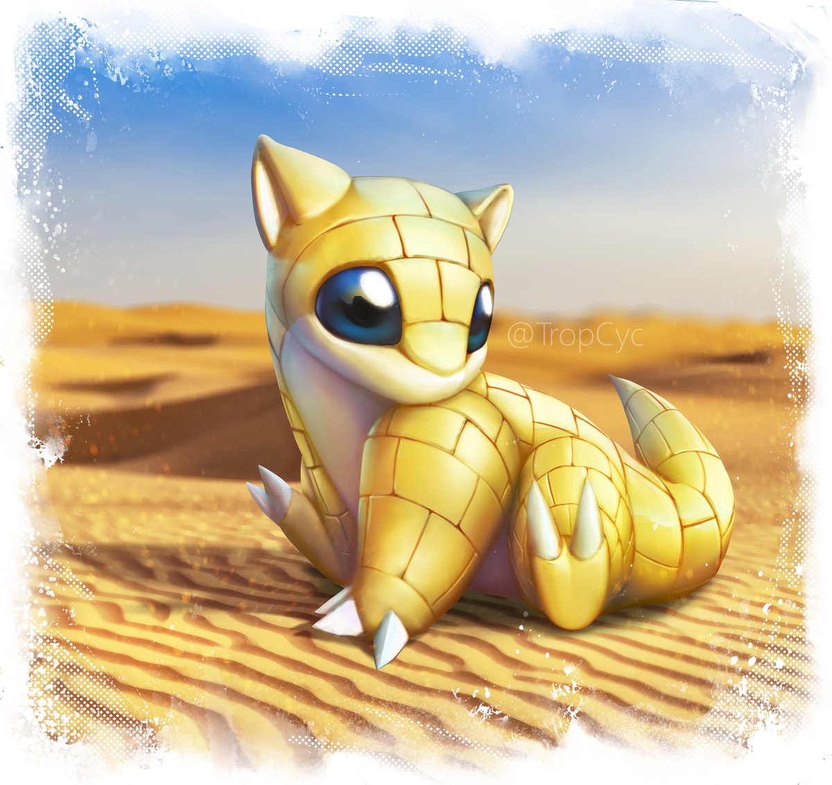 Sandshrew!🏜️🌵 #sandshrew #pokemon #art #artph #FANART #artwork