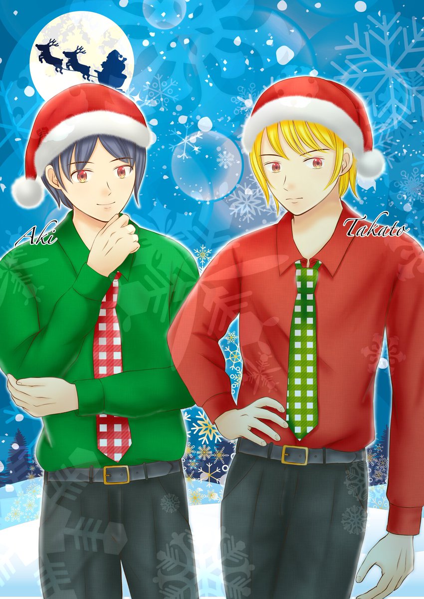 クリスマスのロゴ無しも🎄
オリキャラ描くのは今年最後❗️
年内は残りの依頼絵を頑張ります💪
あなそばは同性カップルの女の子メインですが、この2人もお話に絡んで来るので、覚えて貰えたら嬉しいです✨✨