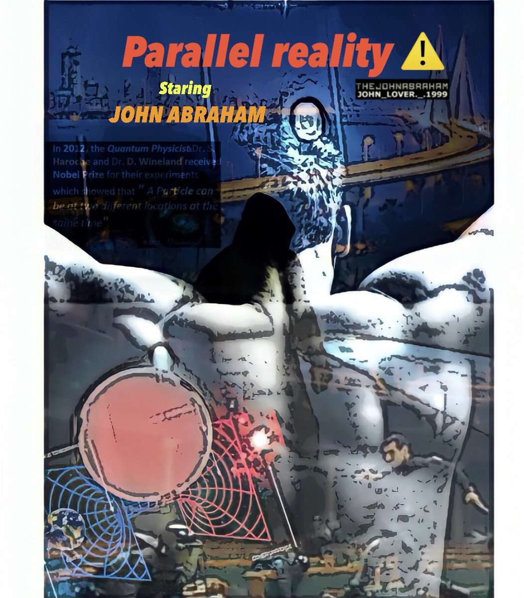 #ParallelReality⚠️ poster 
@TheJohnAbraham 
 
I’ll try my best to entertain you all!! 
@JohnAbrahamCLUB @TheSureshJohn @wohwalaladka @johnholick @John_abraham_KB @VenetiaSarll @Manisha63730931 @KritiKumar24