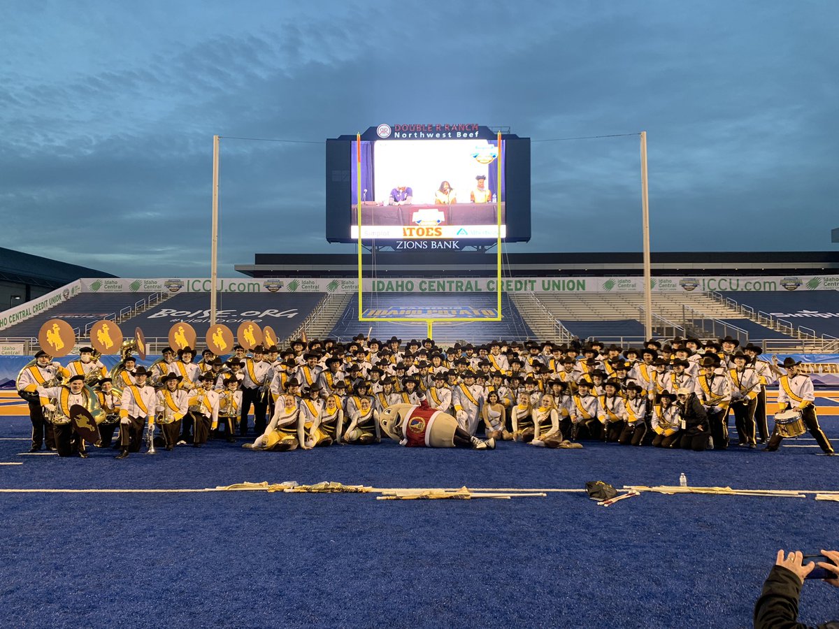 Western Thunder MB (@uw_wtmb) on Twitter photo Thank you <a href="/IDPotatoBowl/">FamousID Potato Bowl</a> for such a great time! Great win <a href="/wyo_football/">Wyoming Cowboy Football</a> ! Thank you <a href="/IDPotatoBowl/">FamousID Potato Bowl</a> for such a great time! Great win <a href="/wyo_football/">Wyoming Cowboy Football</a> !