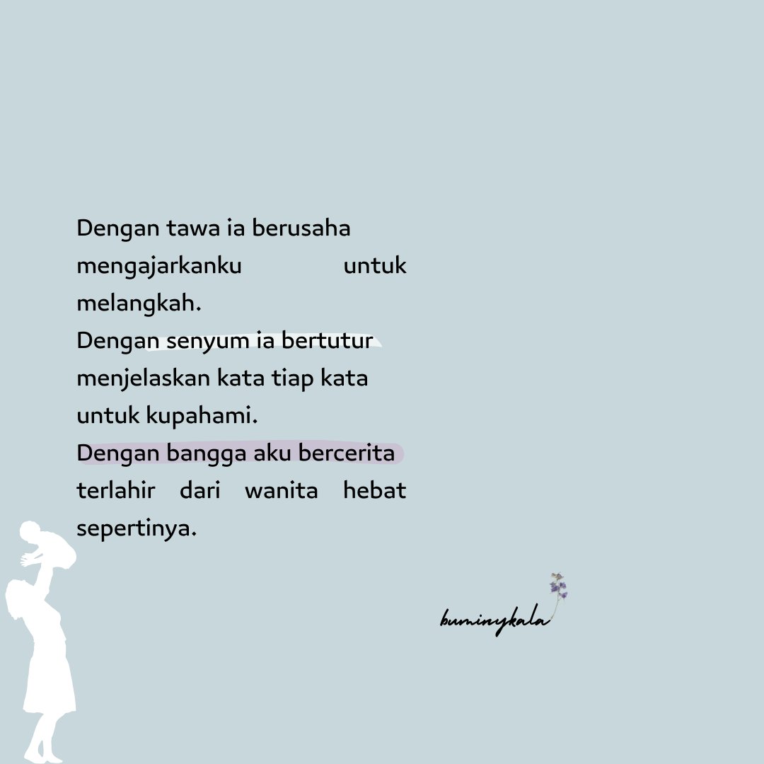buminyakala's tweet photo. Bu, selamat hari Ibu. https://t.co/AFrqMJOFSt