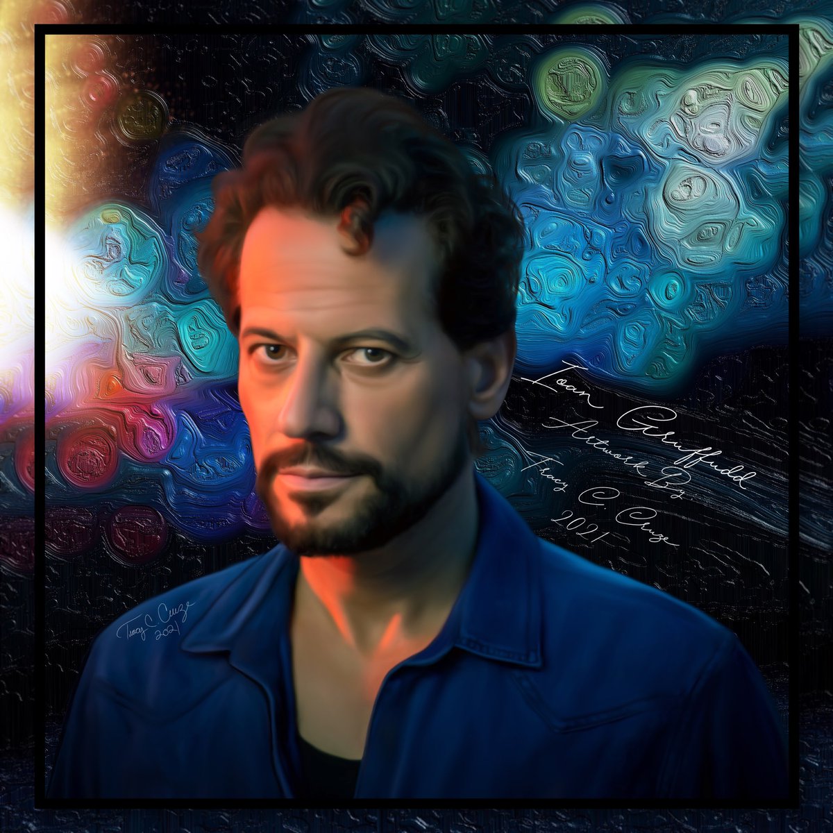 Only1Tracy's tweet photo. My latest #digital #painting of @ioangruffudd - what a difference a year makes! #harrowabc #paintings #digitalart #artwork #harrowonhulu #smilingsaturday #ioangruffudd #noh8 #digitaldrawing #digitalpainting #procreate #procreateart #graphicartist #artist #istandwithioan https://t.co/NKxHev1Fhu