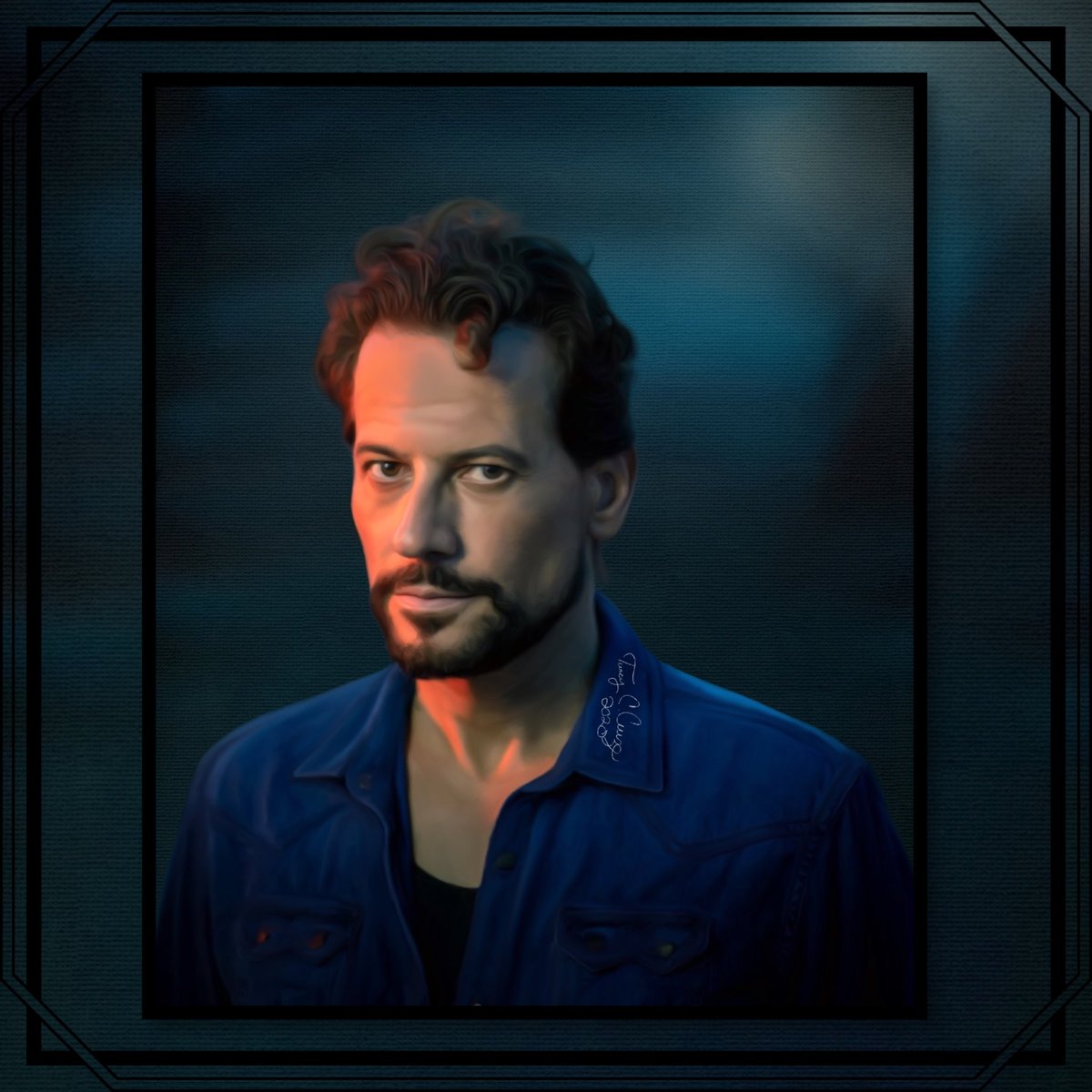 Only1Tracy's tweet photo. My latest #digital #painting of @ioangruffudd - what a difference a year makes! #harrowabc #paintings #digitalart #artwork #harrowonhulu #smilingsaturday #ioangruffudd #noh8 #digitaldrawing #digitalpainting #procreate #procreateart #graphicartist #artist #istandwithioan https://t.co/NKxHev1Fhu