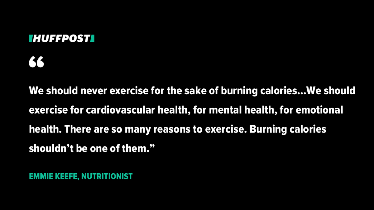 HuffPost's tweet photo. Looking at exercise as punishment rather than a beneficial activity makes you less likely to engage in the healthy behavior and discredits its more important benefits. https://t.co/NMM00A3qeE https://t.co/e2XmoRYRpI