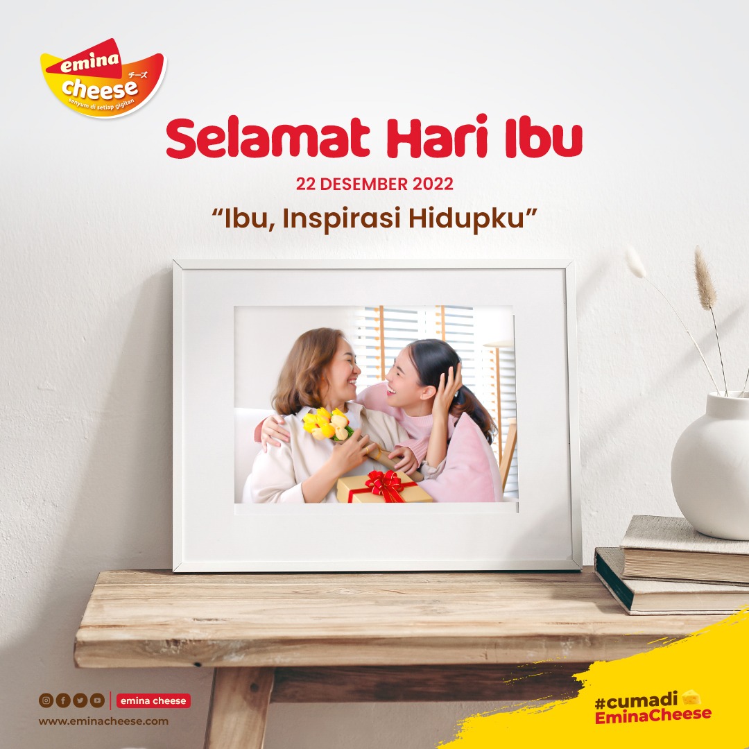 SELAMAT HARI IBU! 

terima kasih ibu, Inspirasi Hidupku. 

Selamat hari Ibu untuk semua perempuan Indonesia. 

#hariibu #cumadieminacheese #eminacheese