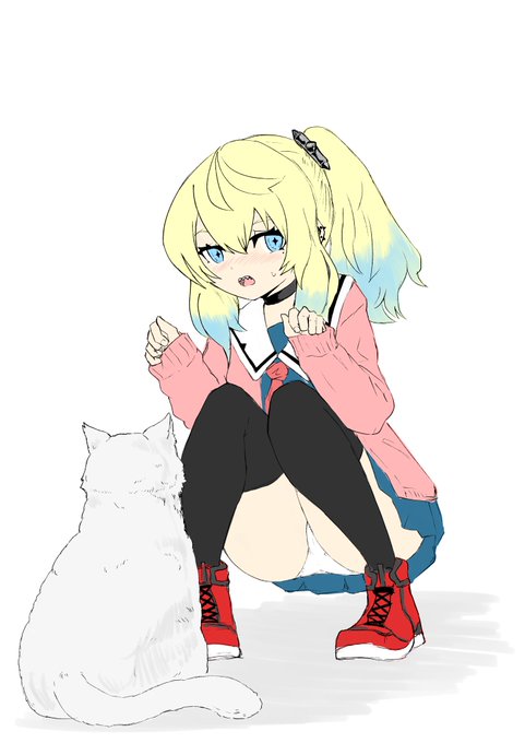 普段トゲトゲしてるクラスのギャルが裏庭で猫と遊んでたのを目撃した… 