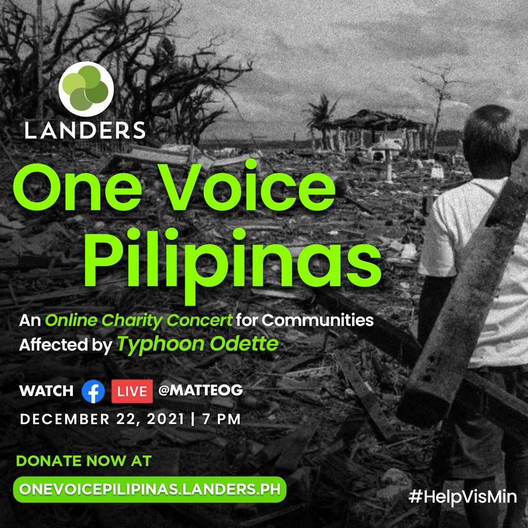 iSpyAshMatt's tweet photo. Tonight at 7pm! Let’s help all families in VisMin affected by Typhoon Odette. #HelpVisMin #OdettePHRelief #OdettePH
#OneVoicePilipinas #OneVoicePH

Click here to donate: https://t.co/AHFIni898R

Watch here: https://t.co/SWCsWP9UKm
@mateoguidicelli @keancipriano @Landers_PH https://t.co/2gOTTAw7ng