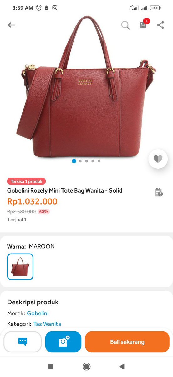 anggi_aeni's tweet photo. sebagai bentuk mengucapkan Selamat Hari Ibu aku mau beliin kado tas ke mama ku semoga dia suka. transaksi di blibli gampang banget pake kartu kredit ditambah bisa dicicil kan jadi mayan bikin hemat duit bisa di spare buat tahun baruan 🙃 #ValidNoDebat @BANKBRI_ID https://t.co/3LlMXgxtHe