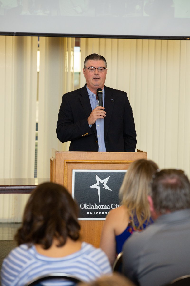 We salute Jim Abbott on his 22 years of service to Oklahoma City University including the past 19 years as athletic director and congratulate him on his retirement! #thisisOCU #GreatdaytobeaStar #HomeofChampions <a href="/jimabbott33/">Jim Abbott</a> <a href="/NAIAADA/">NAIAADA</a>