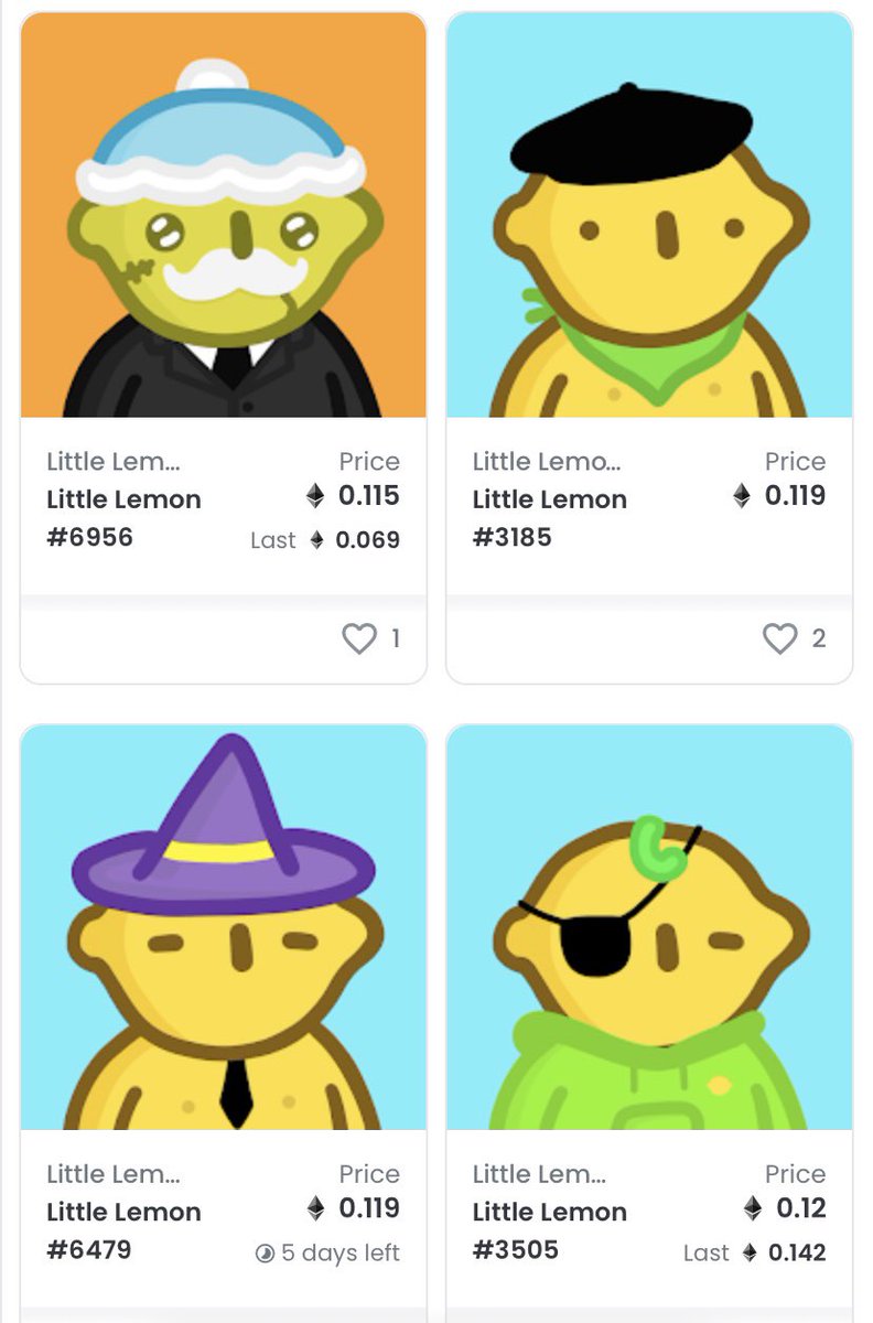 TopCoolCat1's tweet photo. Which one should I buy? @LittlelemonsNFT #littlelemonsnft 🍋🍋🍋🍋 https://t.co/eNtZ6j9hWx