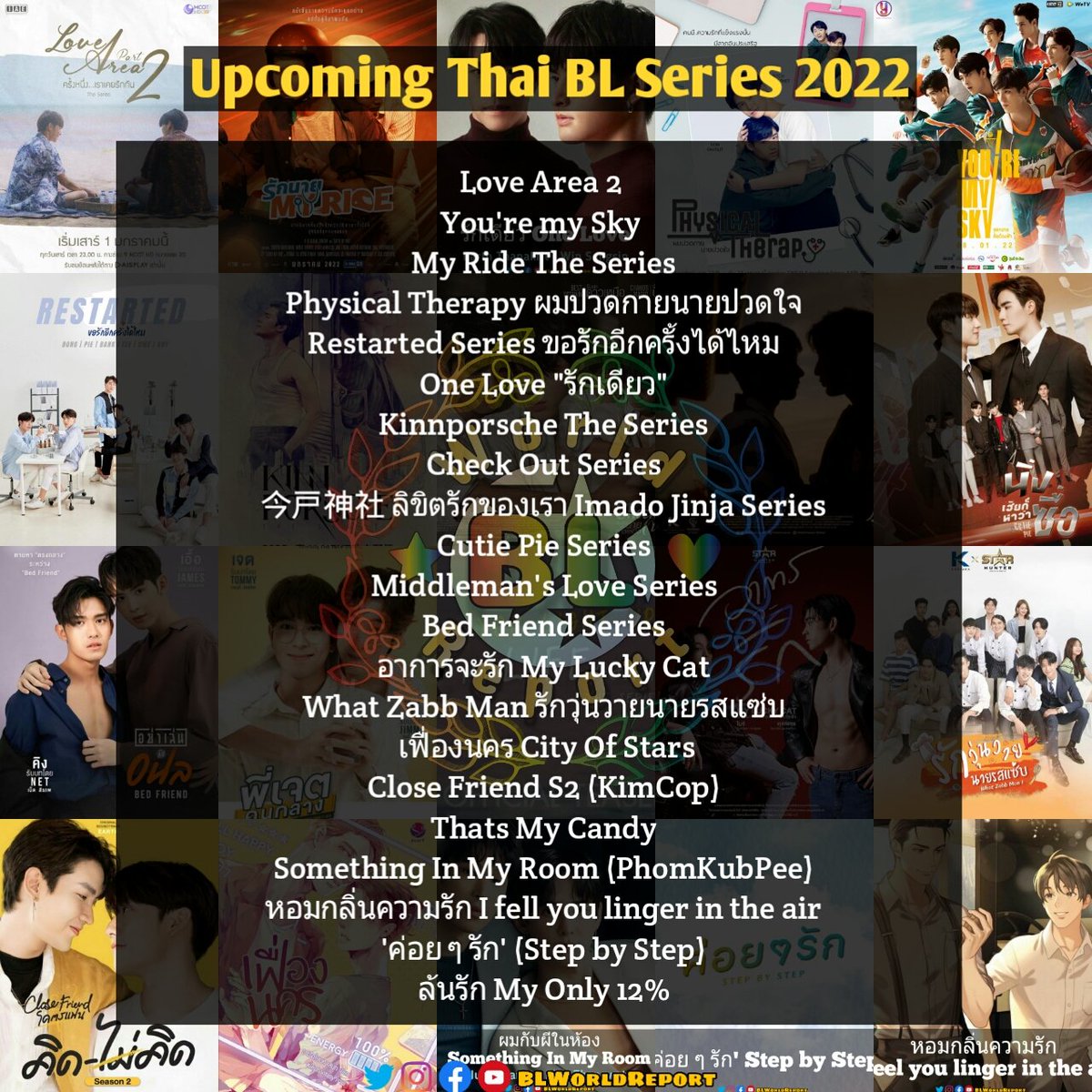 BLWorldReport's tweet photo. [#BLWorld Update🇹🇭]

#BLSeries2022
⭐Hey! Are you ready for 2022? Well prepare and ready yourselves as we welcome this confirmed 80+ upcoming #ThaiBL series for 2022.😍✨👀

More: https://t.co/oQQMq0pwkF

#BLWorldReport #BLSeries #ThaiBLSeries #Yaoi #YSeries #Fujoshi #BoysLove https://t.co/DtGyMIGH6h