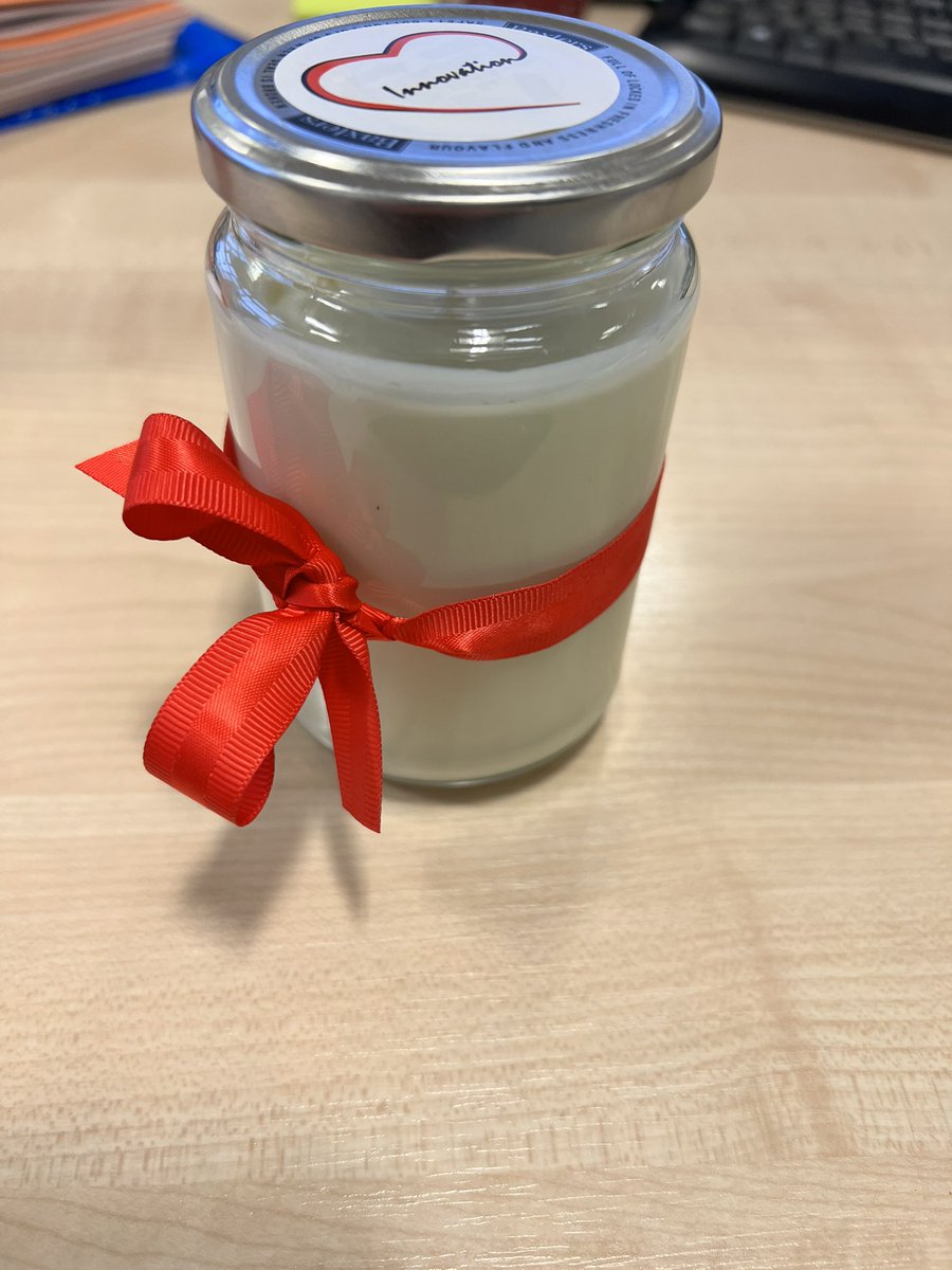 Miss Campbell’s first purchase from our Young Enterprise group ‘Heart Innovation’ today - they’ve been working hard distributing some purchases! 👏🏻 ❤️ 🕯 <a href="/pwkacademy/">Prestwick Academy</a>