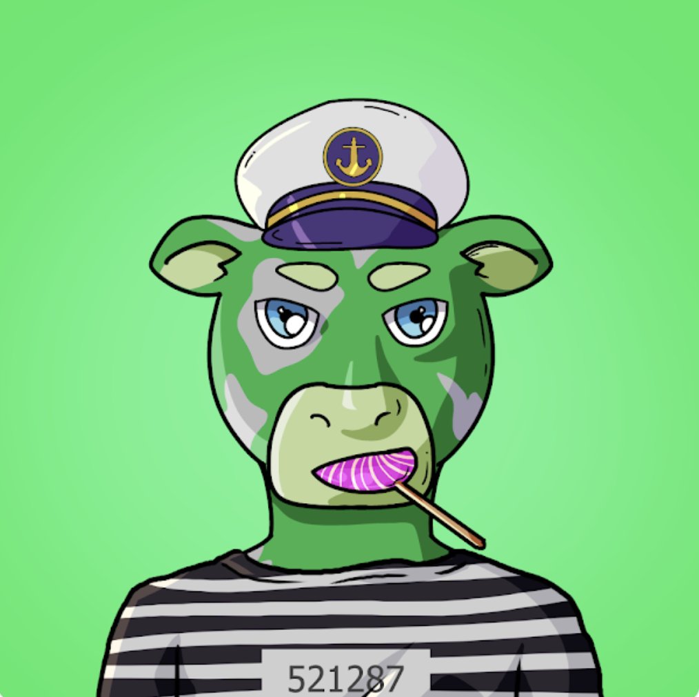 GullyRanger's tweet photo. First NFT. Made it to the blockchain, now to the moo(n).
@madbullsnft @opensea 
#ETH #NFT #nftart #madbulls #ethereum #polygon #matic #ForSale https://t.co/p7iXC66AzR