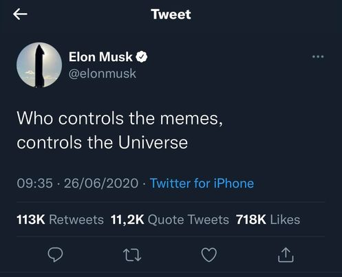OpenmemeIO's tweet photo. Do you think the same? #Memes #NFTs #openmeme @ElonMusk https://t.co/PAwdqz8I10