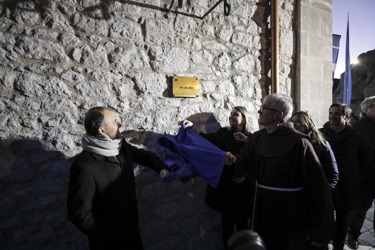 EUinAlbania's tweet photo. The Catholic community in Rubik🇦🇱will hold the Christmas mass in the church rehabilitated thanks to the #EU4Culture programme. The 1st site completed under #EU4C was inaugurated yesterday in the presence of Amb. @LSorecaEU🇪🇺, Min. @ElvaMargariti, @DomGjergji &amp; #TeamEurope Amb.1/2 https://t.co/5Mxb2YHRxH