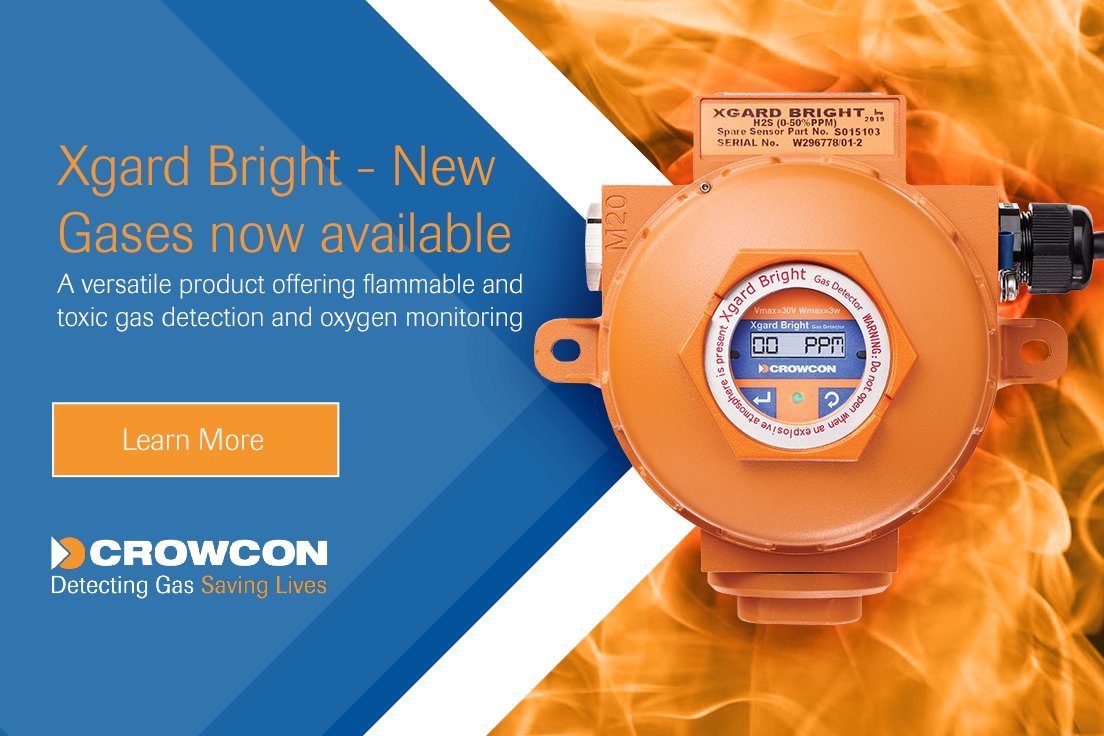 Crowcon's tweet photo. Meet the next generation of flammable gas detection. Xgard Bright: now available with MPS technology. Offering flammable and toxic gas detection and oxygen monitoring, while providing ease of operation and reduced installation costs. https://t.co/ai8s5zijnj https://t.co/VW0IA3L1dd