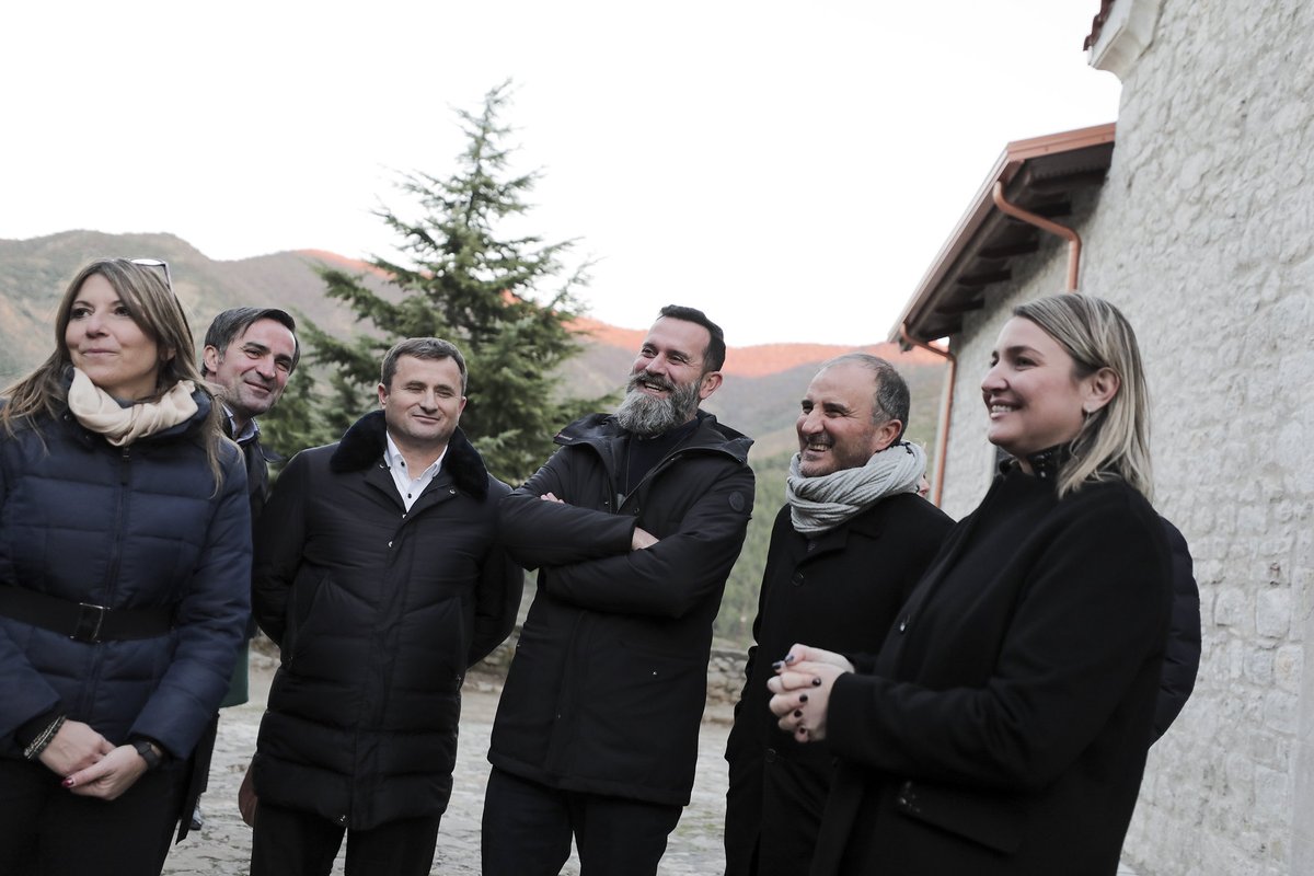 EUinAlbania's tweet photo. The Catholic community in Rubik🇦🇱will hold the Christmas mass in the church rehabilitated thanks to the #EU4Culture programme. The 1st site completed under #EU4C was inaugurated yesterday in the presence of Amb. @LSorecaEU🇪🇺, Min. @ElvaMargariti, @DomGjergji &amp; #TeamEurope Amb.1/2 https://t.co/5Mxb2YHRxH