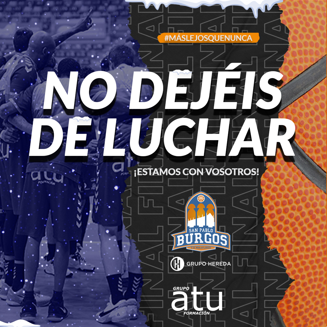 Grupo_ATU's tweet photo. ¡Estuvimos a punto de vencer! 💪
Como os dijimos, el camino será largo pero estaremos ahí para animaros.
Todo esfuerzo tiene su recompensa 🙌
¡No dejéis de luchar! @SanPabloBurgos
#grupoatu #formacion #basket #ball #baloncesto #sanpablo #burgos #aficcion #cursosgratuitos https://t.co/BxhPqalyYJ