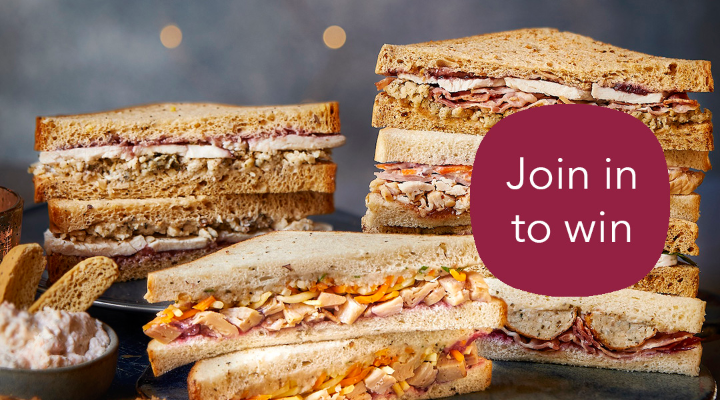 Have you seen? <a href="/coopuk/">Co-op</a> Members, it's festive sarnie time 🥪 😋 You can join in to help your Co-op create the first-ever member-inspired Christmas sandwich. 

Join in and you could win lunch for a month! 👉 coop.uk/3yrEieh