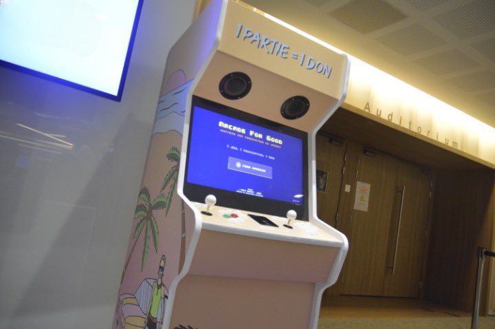 arcade_for_good's tweet photo. Il y a 3 semaines, notre #ArcadeforGood poursuivait son chemin jusqu’à @SCOR_SE pour une collecte de jouets au profit de @AssoMaMaMa.
Résultat ? C’est 140€ de dons qui ont été collectés et reversés à l’association. ❤️
Qui sait ce qu’on aurait pu accomplir en 1 mois ? https://t.co/bVMHbmEJee