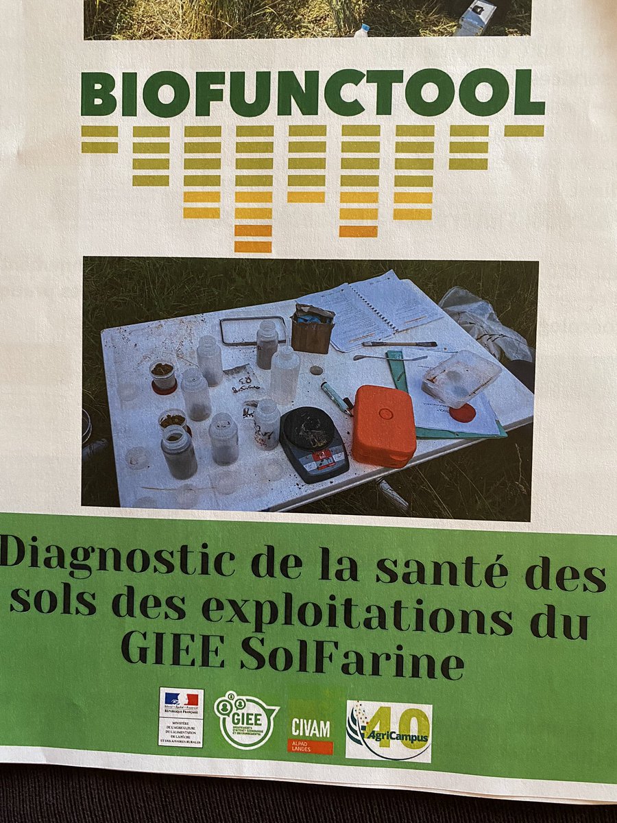 BonaHoun640's tweet photo. Diagnostic de 2 parcelles menées # sur la ferme avec la méthode #Biofunctool
P1: colza associé☘️/SDSC 🌾☘️/ #SDSC 🌽☘️
P2: #SD 🌽 / Couvert biomax
➕maintien structure / dynamique nutriments
➖ activité micro biologique
 #GIEESOLFARINE #ALPAD40 #Agricampus40 https://t.co/F5Yt2ioxp5