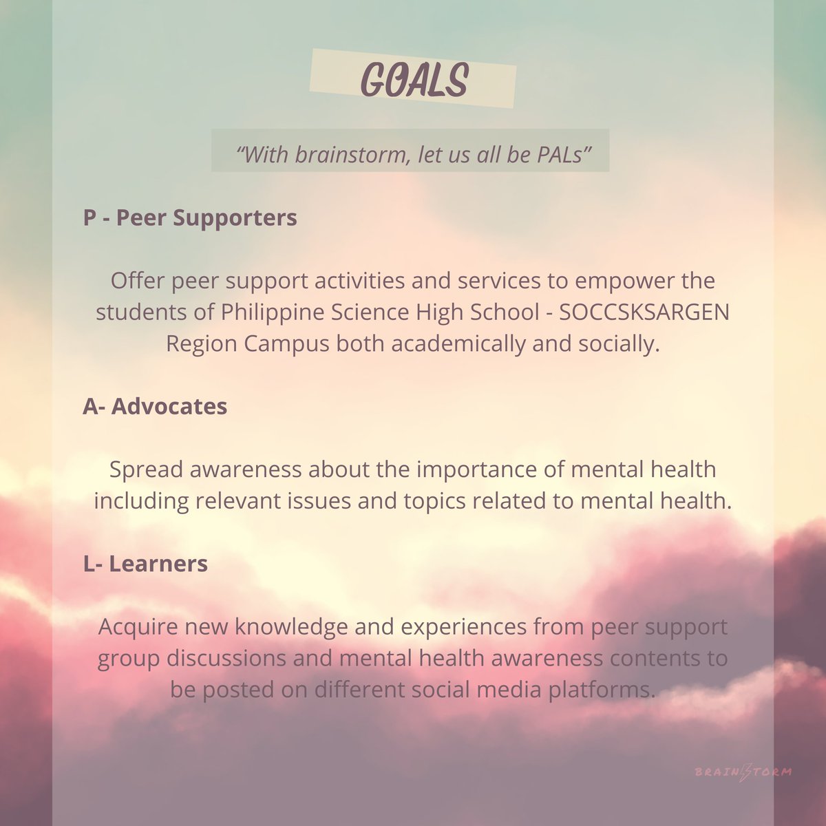 brainstorm_src's tweet photo. Hi Stormies!✨

In this post, we will be talking about Brainstorm’s purpose, objectives, and goals. Here, we have all the important particulars about Brainstorm for you to read.🥰 https://t.co/0IO5M3kRSF