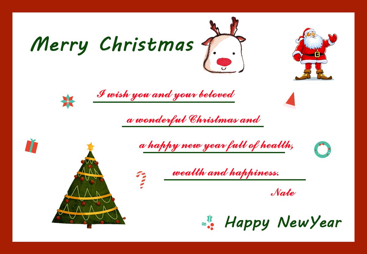 NateLuo2's tweet image. Merry Christmas