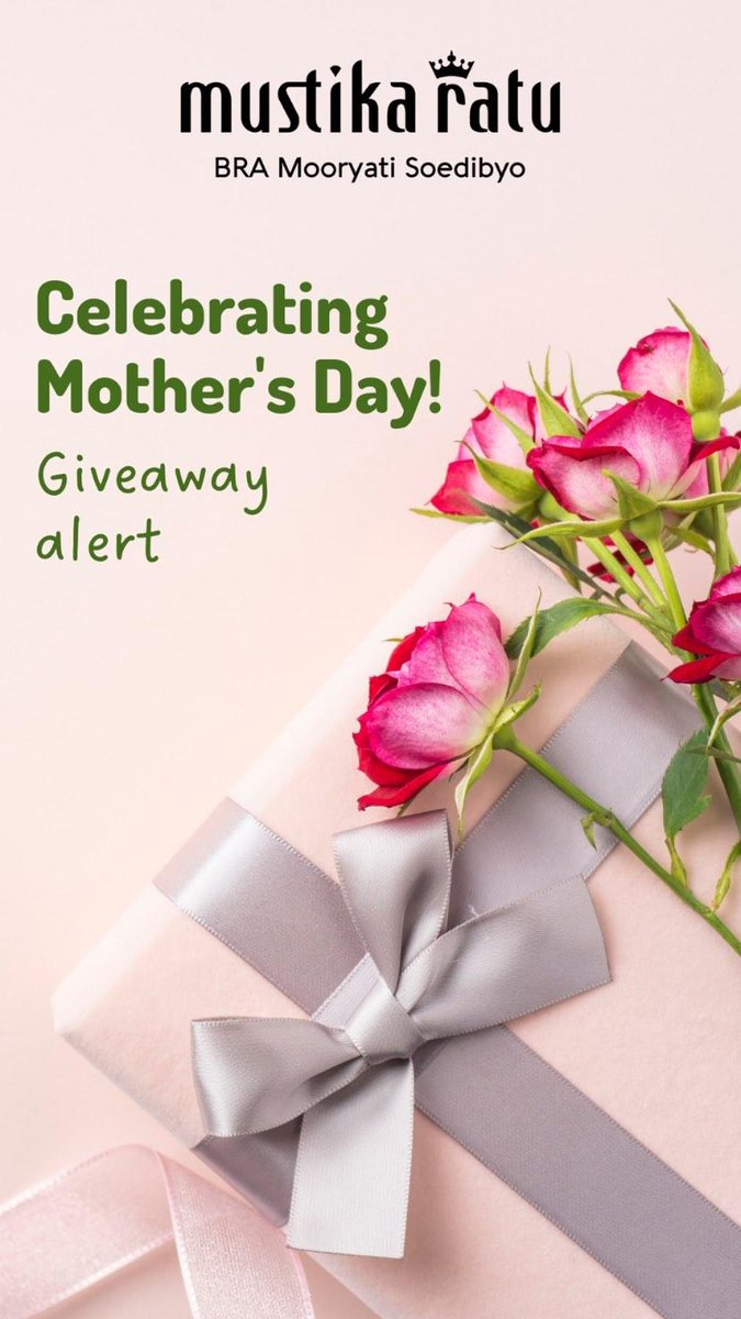 MustikaratuID's tweet photo. #Giveaway alert 🚨🚨🚨

Selamat Hari Ibu

SHARING THE LOVE

Express Your love
Jangan lupa follow @MustikaratuID Tuliskan arti ibu untukmu

RT &amp; Reply tweet ini dengan upload foto ibumu atau kamu dan ibumu atau Quotes tentang ibu. Jangan lupa mention temen kamu untuk ikutan !! https://t.co/REhRzp8nPO