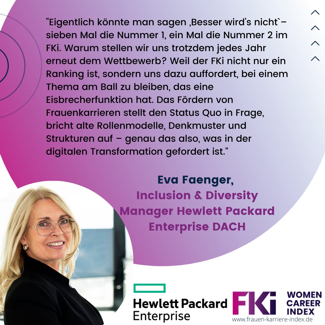 Besser geht immer! #InclusionAndDiversity ist bei <a href="/HPE_DE/">HPE Austria, Germany & Switzerland</a> nicht nur ein Schlagwort. Zusammen mit dem <a href="/fki_index/">FKi Women's Career Index</a> und den <a href="/IoD_Insights/">Impact of Diversity</a> stellen wir deswegen zu gern unbequeme Fragen. Sie auch?👉 hpe.to/6013JLoAc
#ShapeDiversityNow #WeAreHPE #WomenInTech