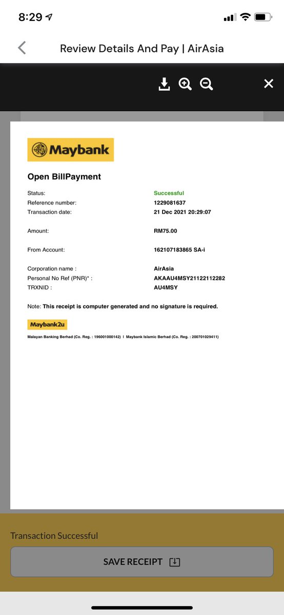 farhmn's tweet photo. @AVA_airasia I have made a payment for my booking and its successfull but why my booking still pending on payment! Need your clarification on this ASAP! https://t.co/dnLRFJdQHx